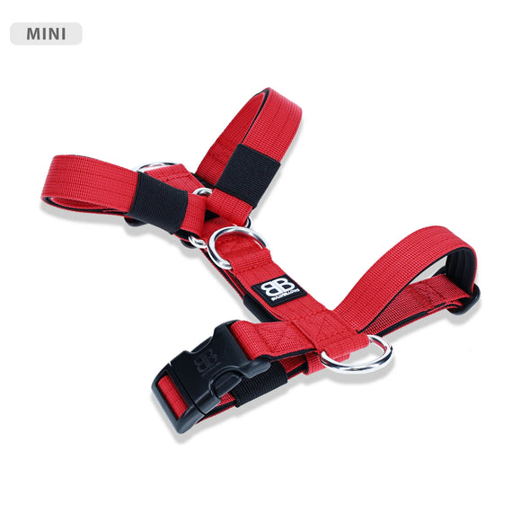 Bully Billows Mini Tri Harness Red Size XXS (A)