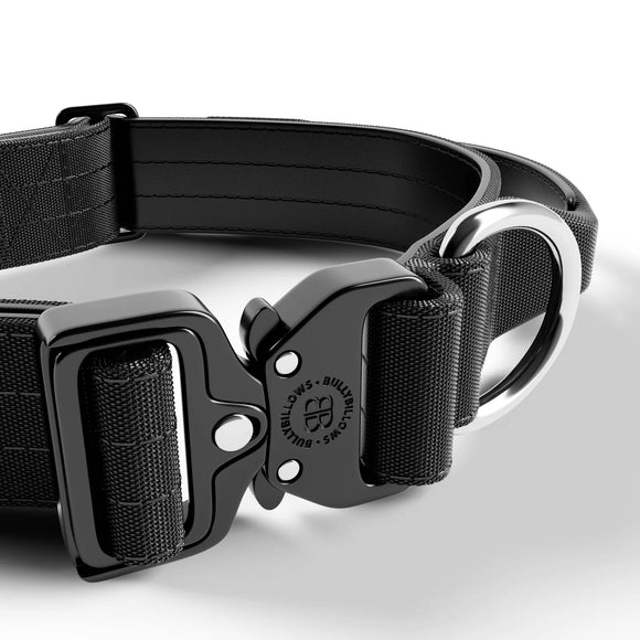 Bully Billows Combat Collar 4cm Black Small