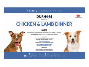 Durham Chicken & Lamb Dinner 500g