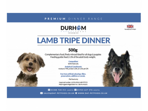 Durham Lamb & Tripe Dinner 500g