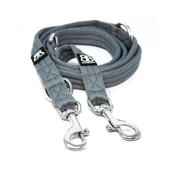 Bully Billows Double Ended Training Lead Grey