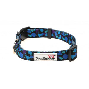 Doodlebone Collar Cyan Confetti Size 6-11