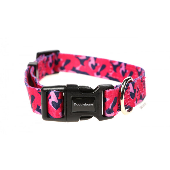 Doodlebone Collar Pink Camo Size 3-6