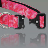 Bully Billows Combat Collar 4cm Pink Camo Medium